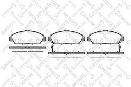 Комплект тормозных колодок, дисковый тормоз STELLOX 417 002B-SX